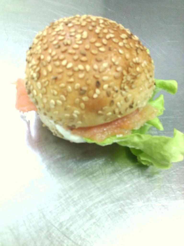 burger saumon