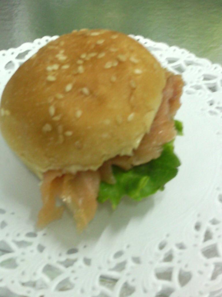 burger au saumon